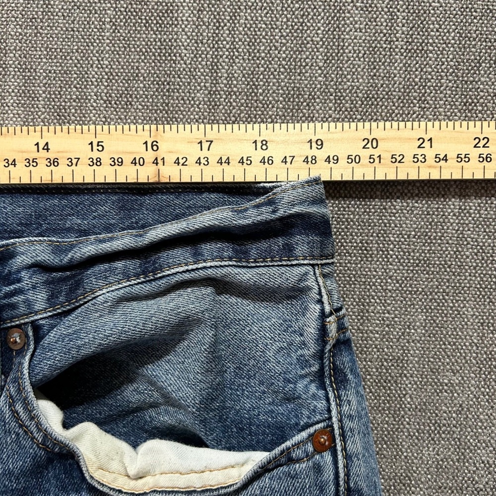 American Eagle Classic Bootcut Jeans Mens 36(38)x36 Blue 100% Cotton Faded Denim - Picture 8 of 12